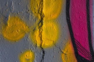 yellow and pink painted wall