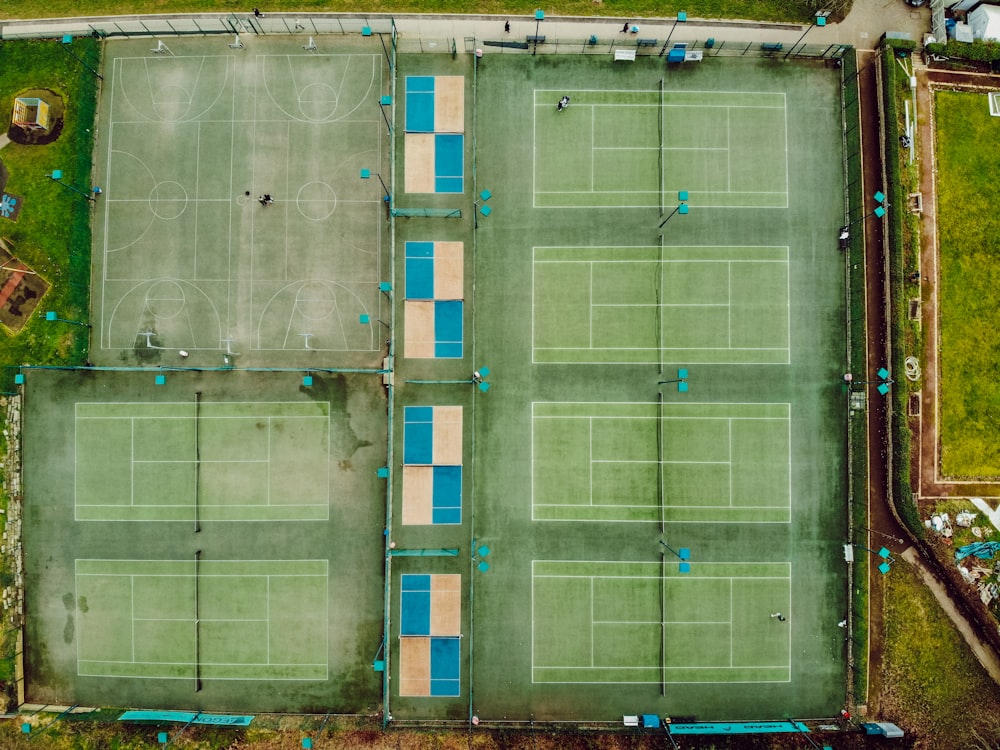 blue and white soccer goal