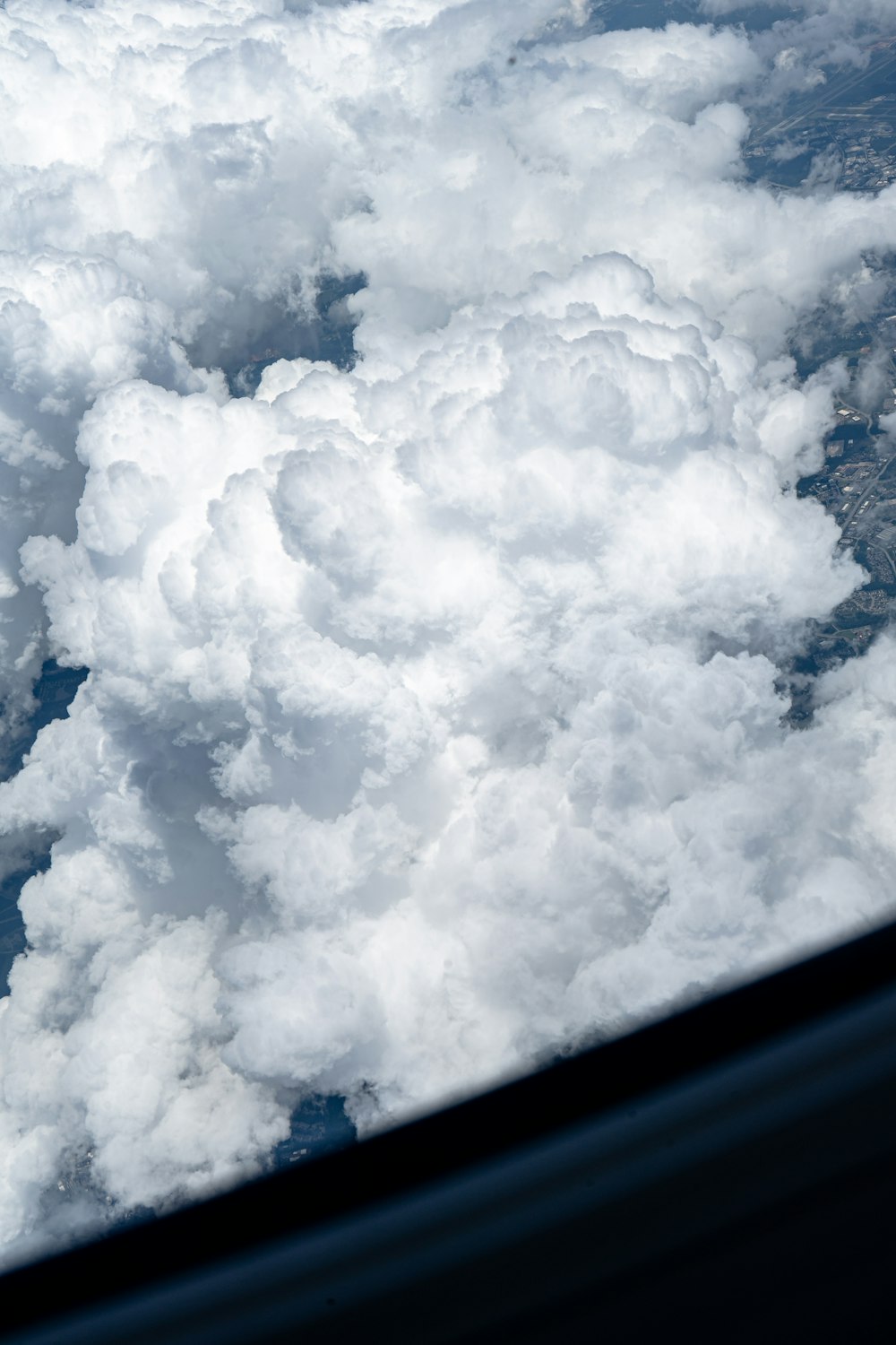 white clouds on blue sky