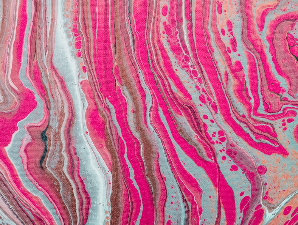 pink and white abstract painting