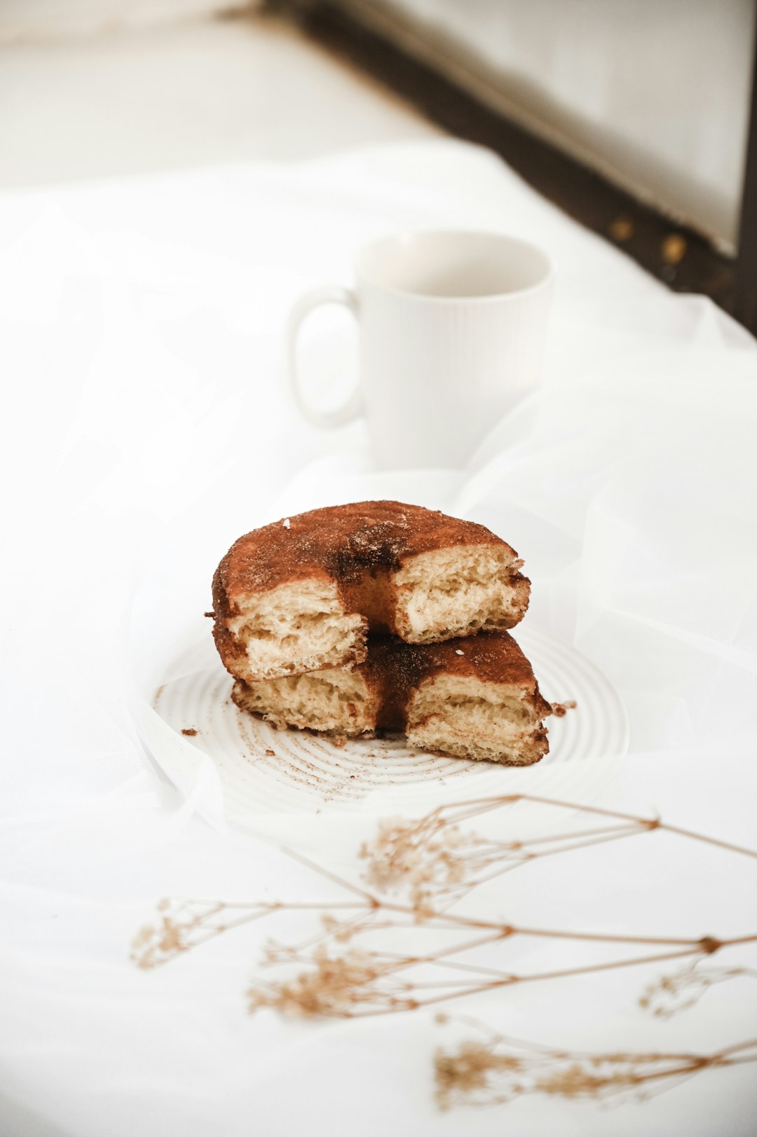 brown cookies on white ceramic plate