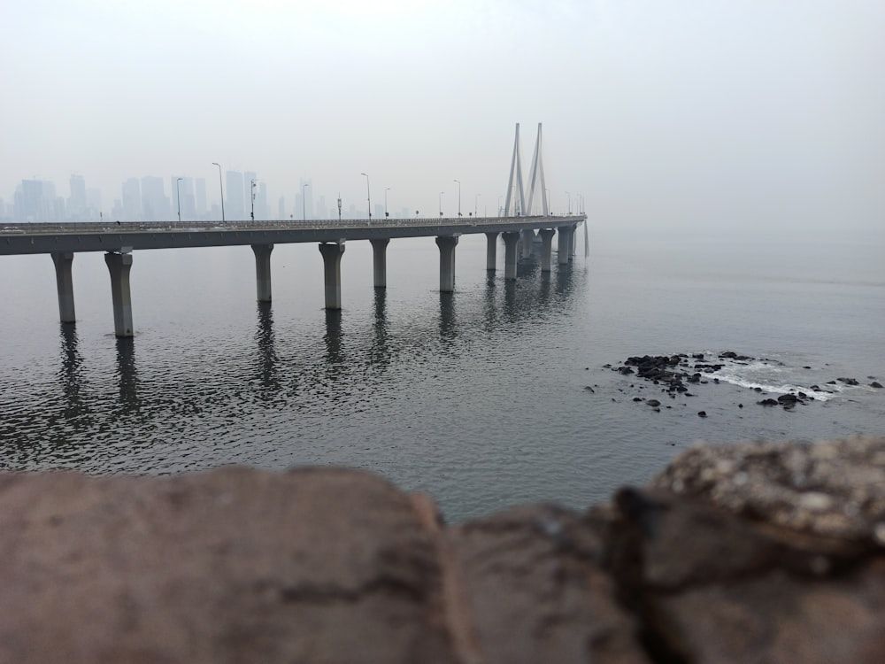 gray concrete bridge over body of water during daytime