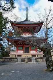 red and white temple under blue sky during daytime