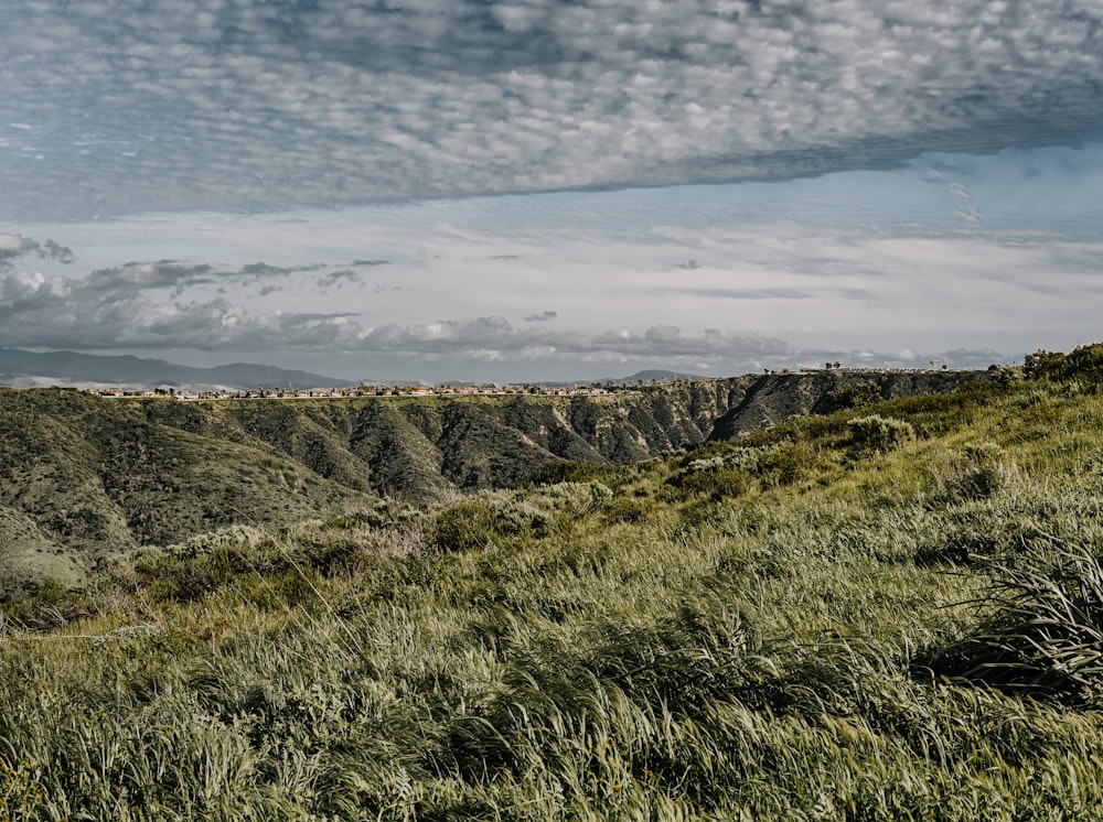 green grass field under white clouds during daytime