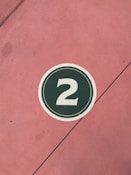 black and white 9 sign