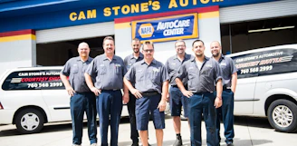 Industrial maintenance crew outfitted in custom-fitted shirts that combine comfort and professional appearance.