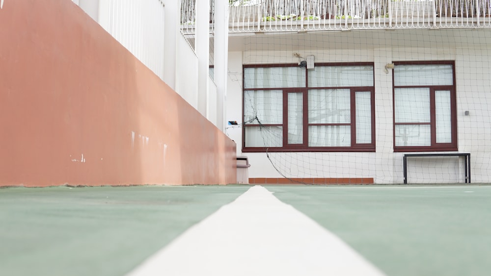 white and orange concrete building