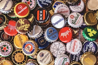 white and red round container