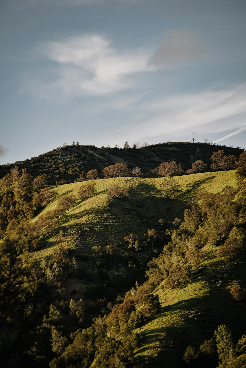 green grass covered mountain under cloudy sky during daytime