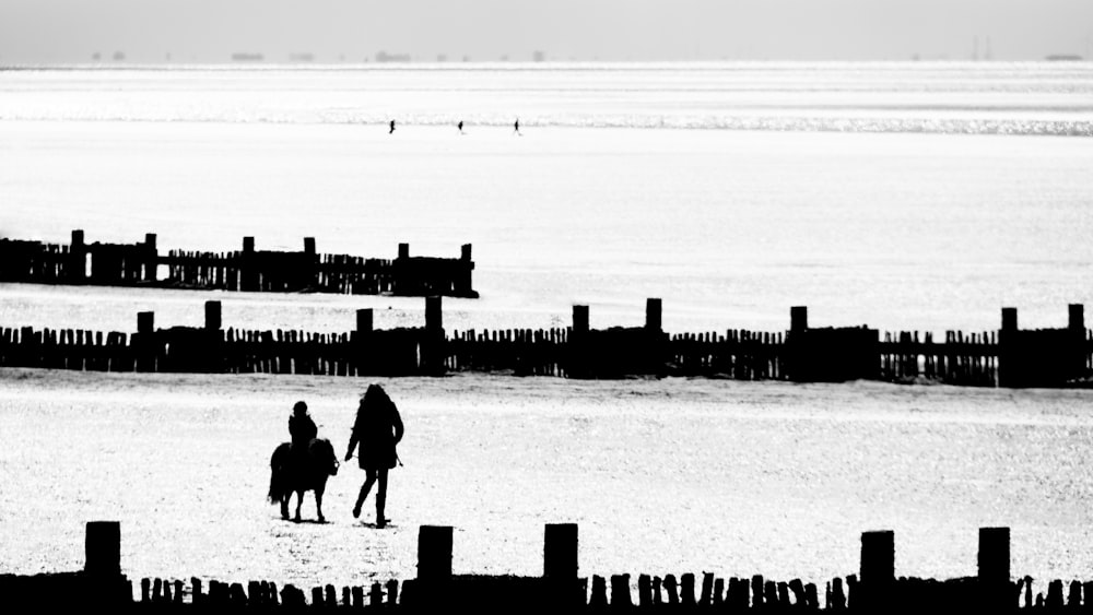 persone che camminano sul campo innevato durante il giorno