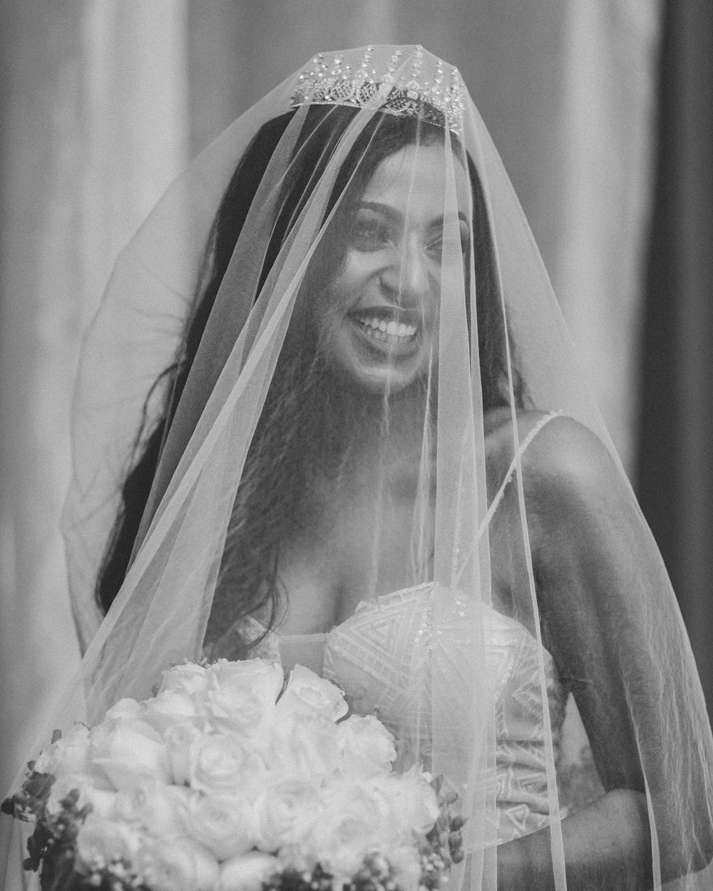 woman in white wedding dress