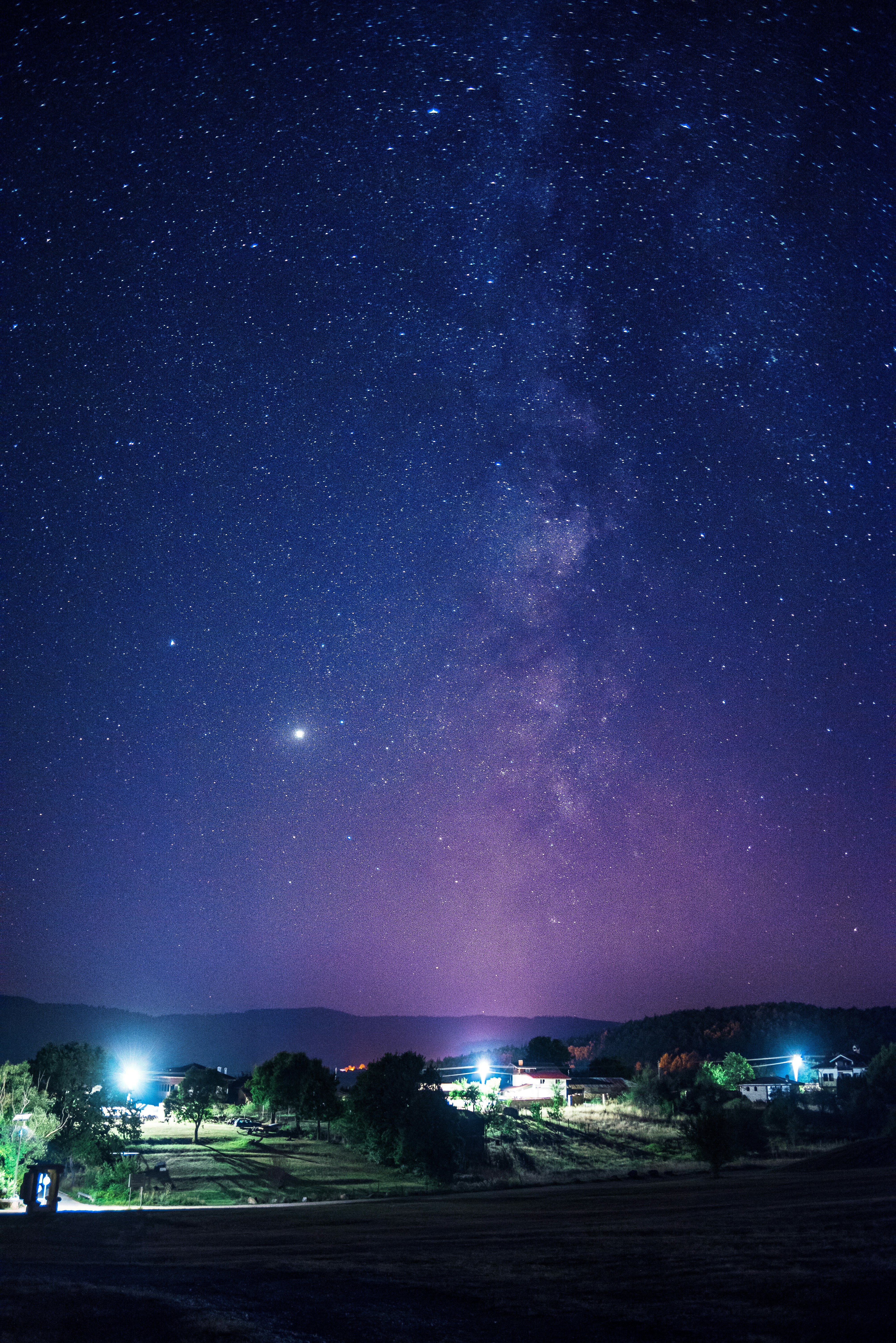 Lichter der Stadt bei Nacht