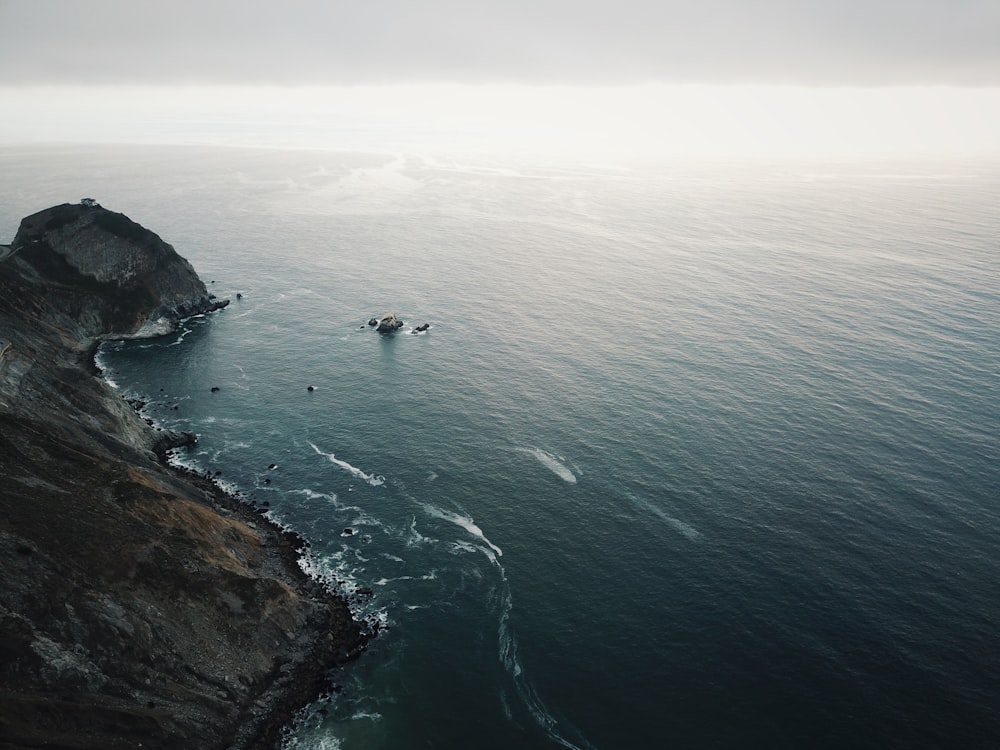 aerial view of body of water during daytime