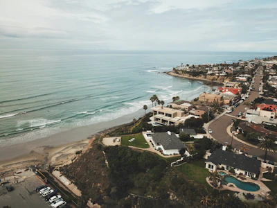 Southern California coastline aerial