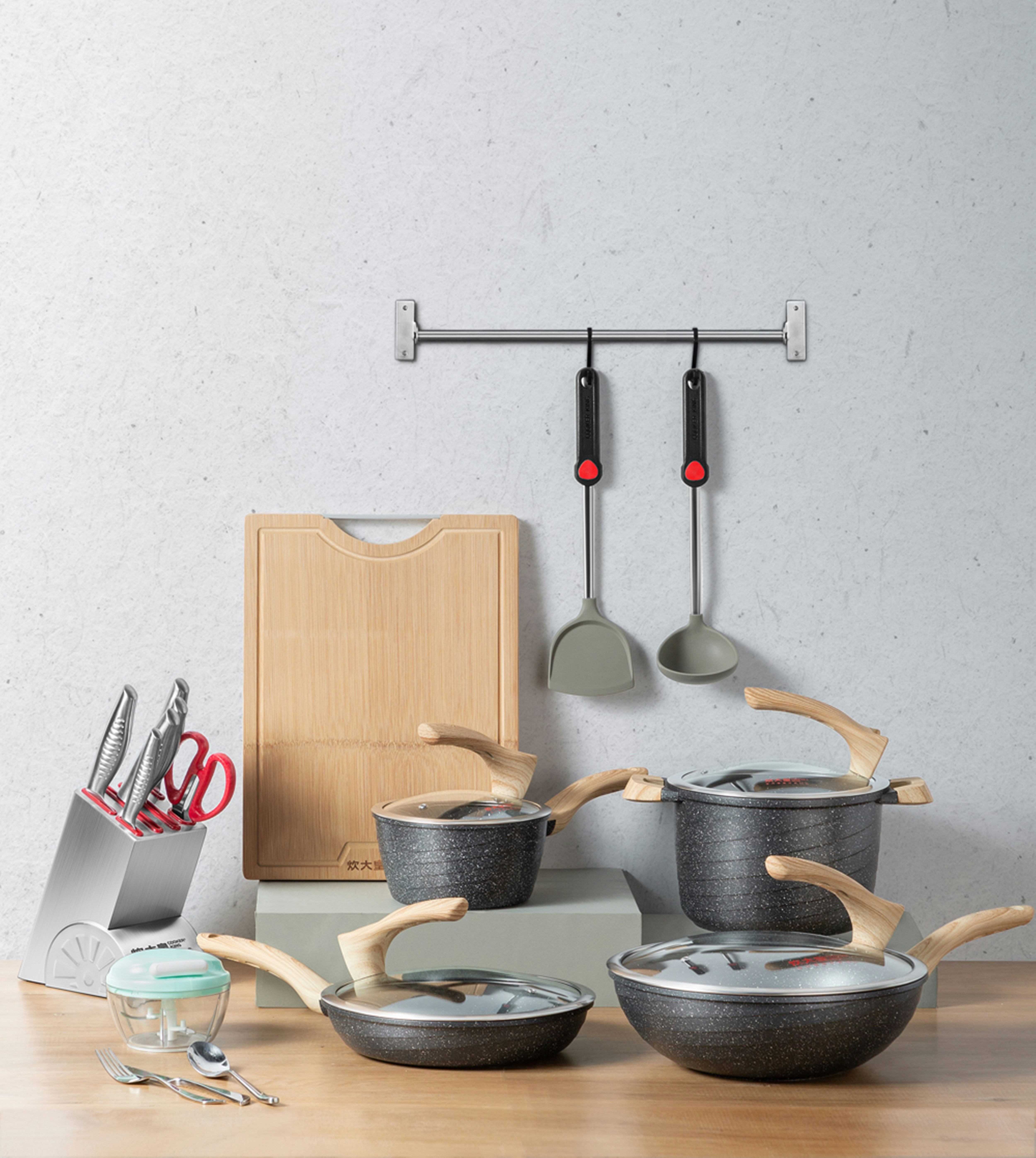 Our Place Cookware Set - 13-Piece Kit Including the Always Pan, Perfect Pot and Spatulas | Multifunctional, Toxin-Free Nonstick | Heat Safe up to 450°F | Oven, Stove, Induction Compatible | Sage