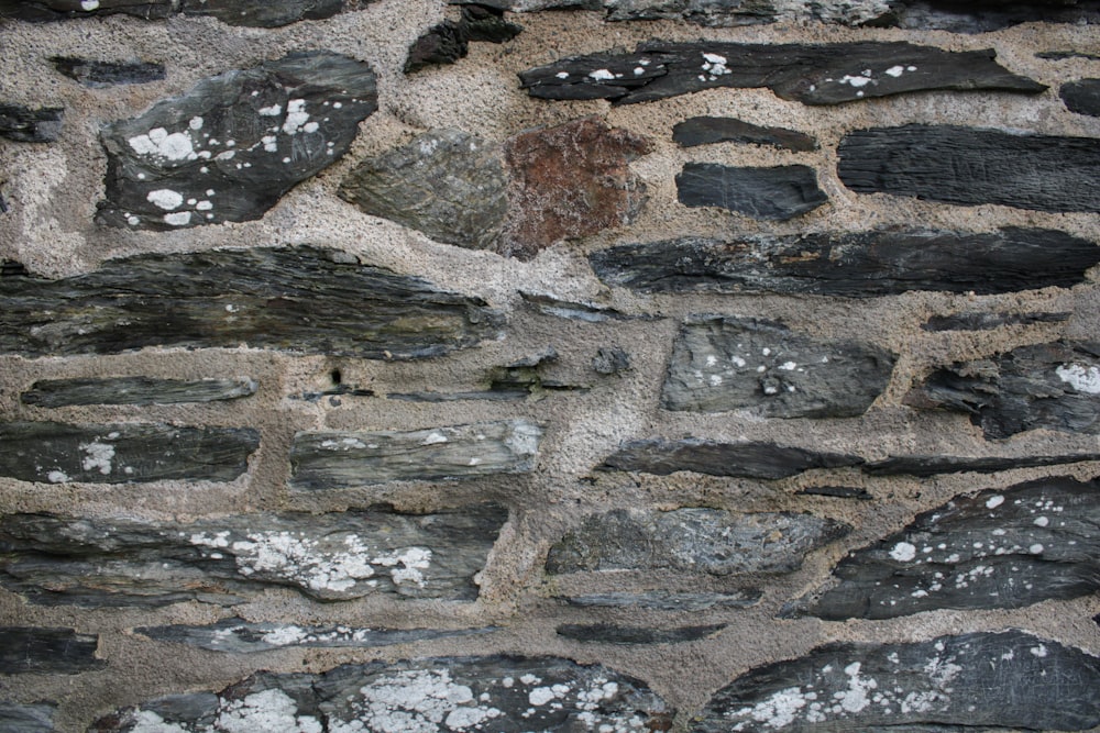 gray and brown stone wall