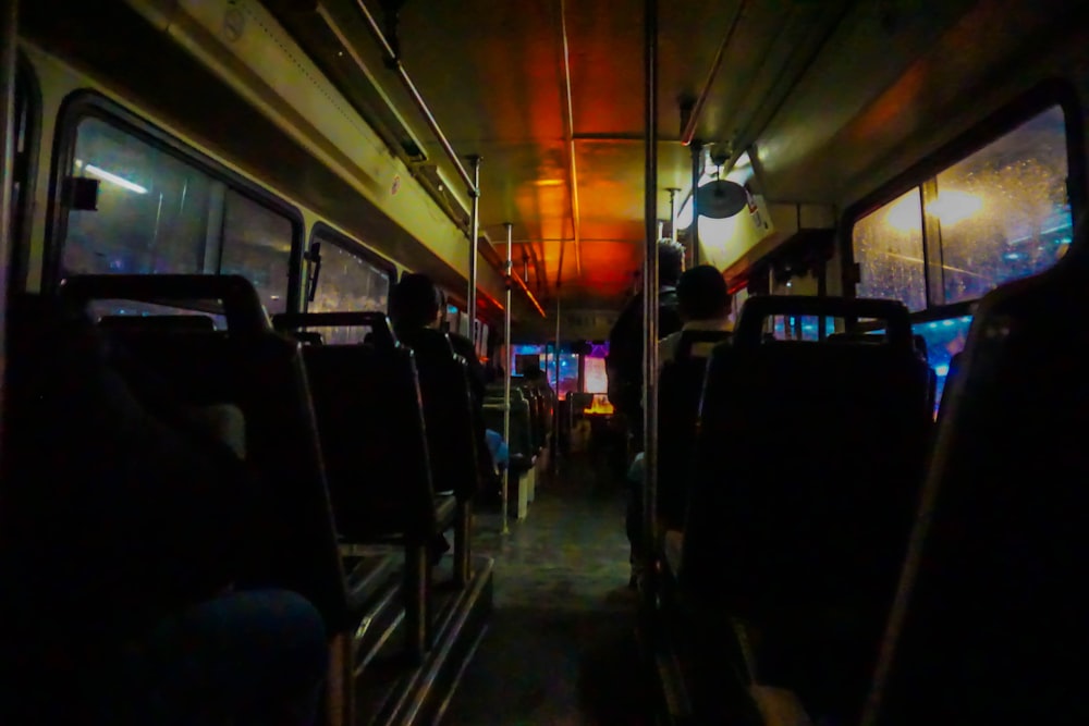 people sitting on bus seat