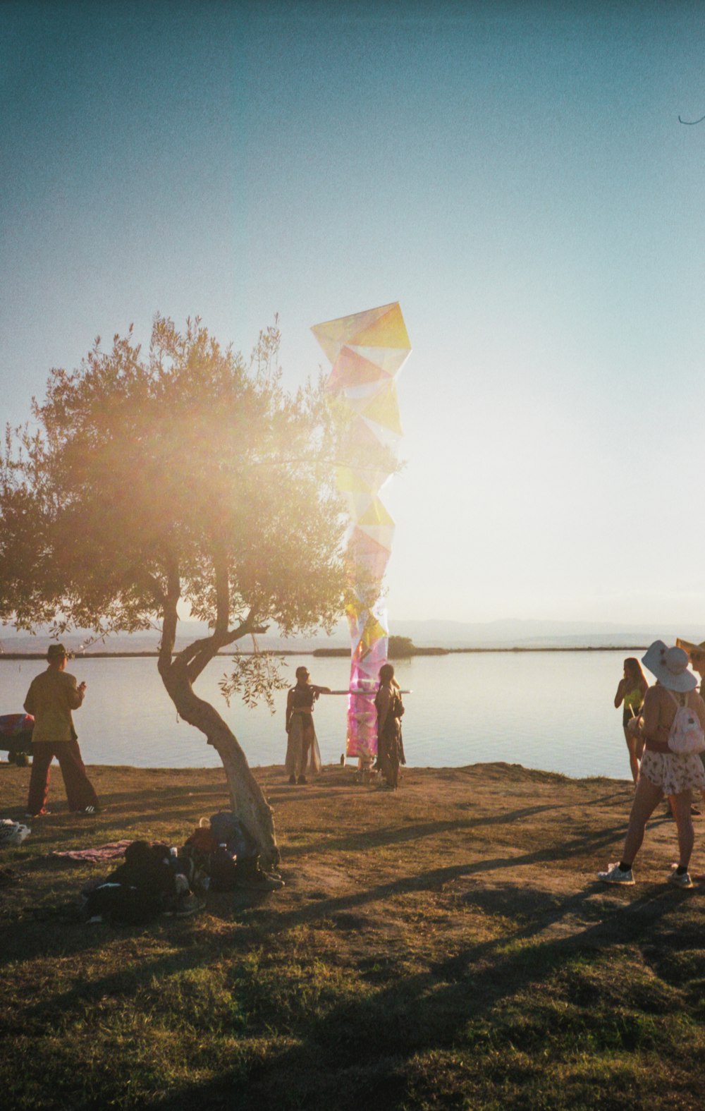 people standing on brown sand near body of water during daytime