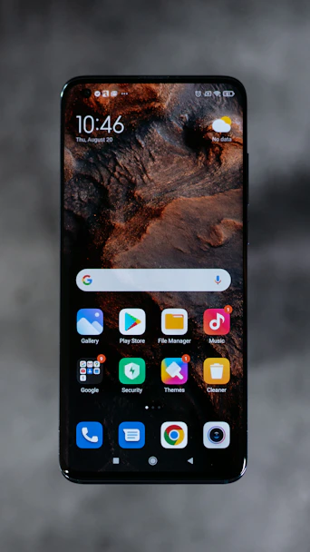 iphone screen showing icons on screen