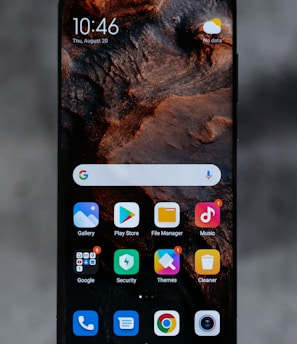 iphone screen showing icons on screen