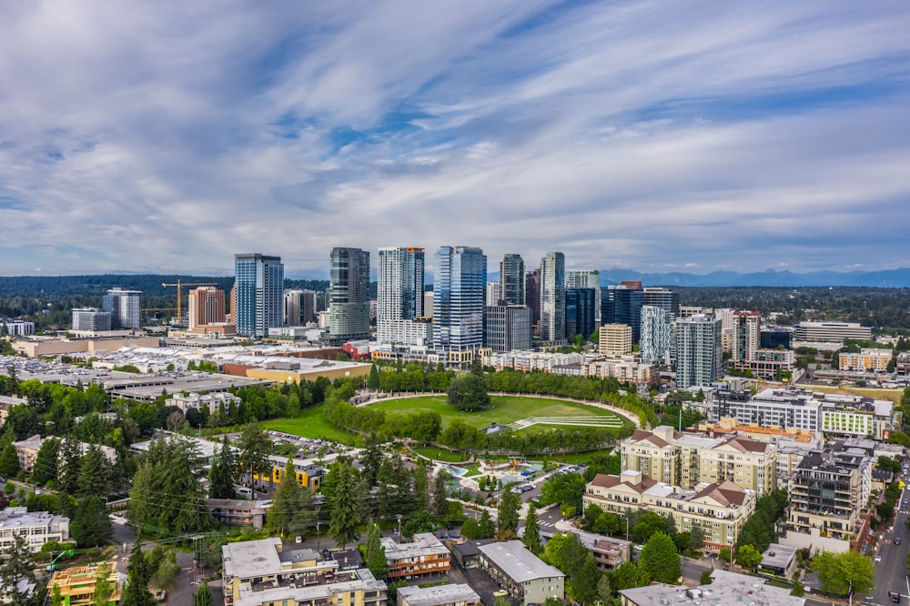 aerial view of city buildings during daytime