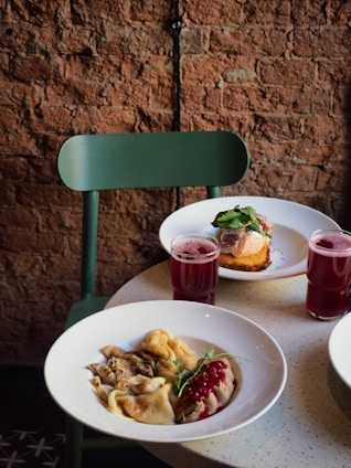 cooked food on white ceramic plate