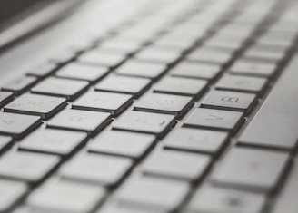 white and black computer keyboard