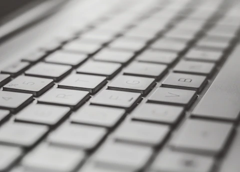 white and black computer keyboard