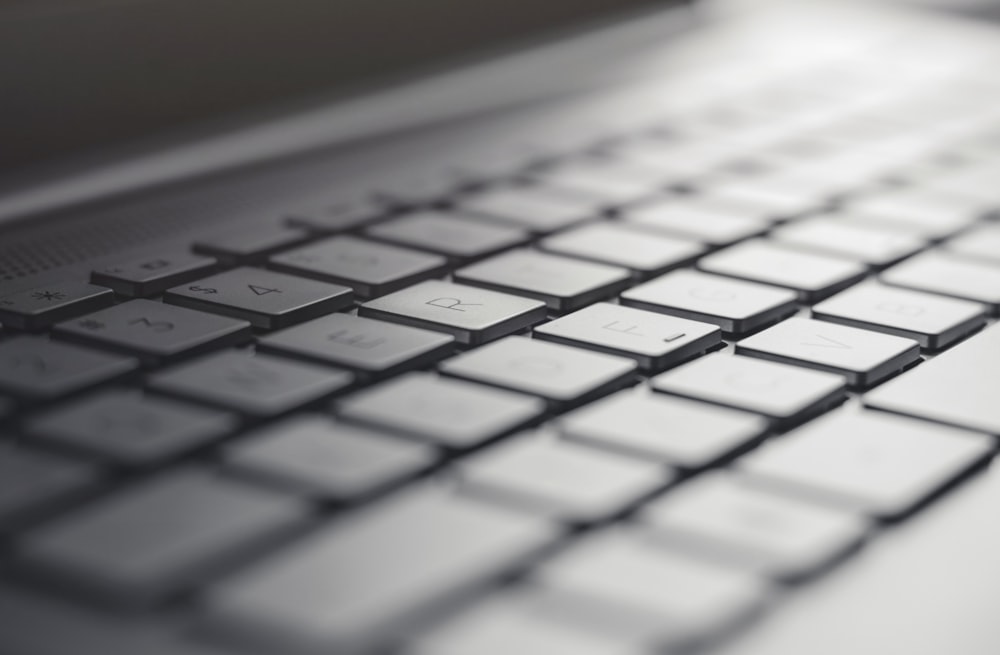 white and black computer keyboard