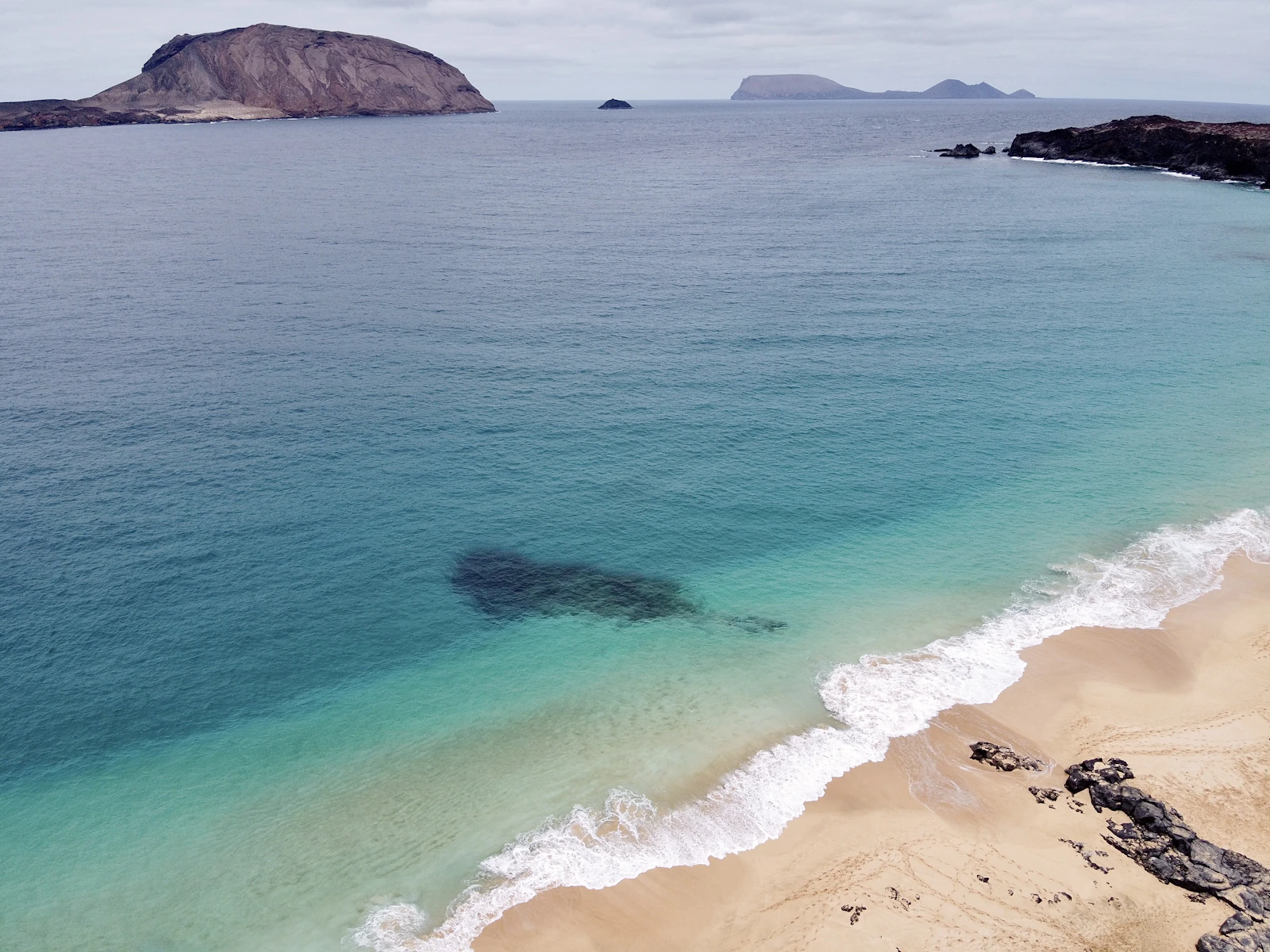 Sandy beach in the Canary Islands