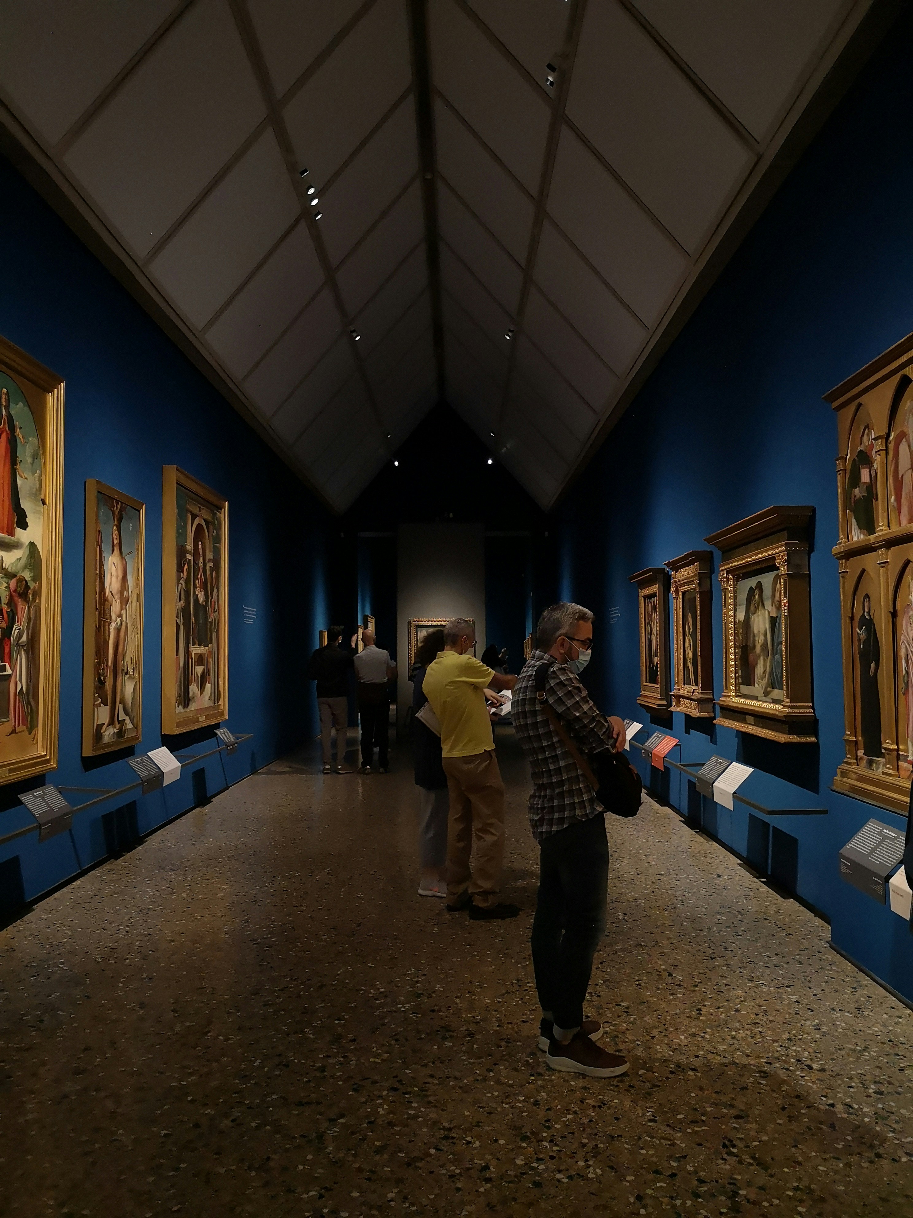 Green, Orange Multicolor Nebula Painting on Canvas 8x8 inches 