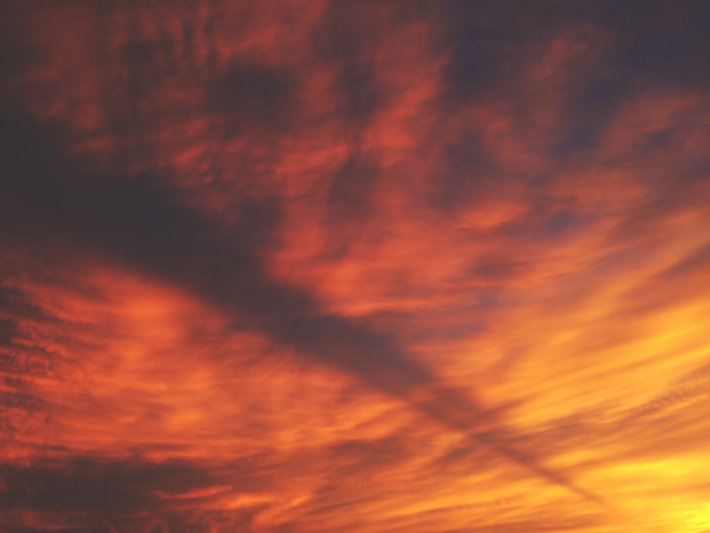 orange and black clouds during sunset