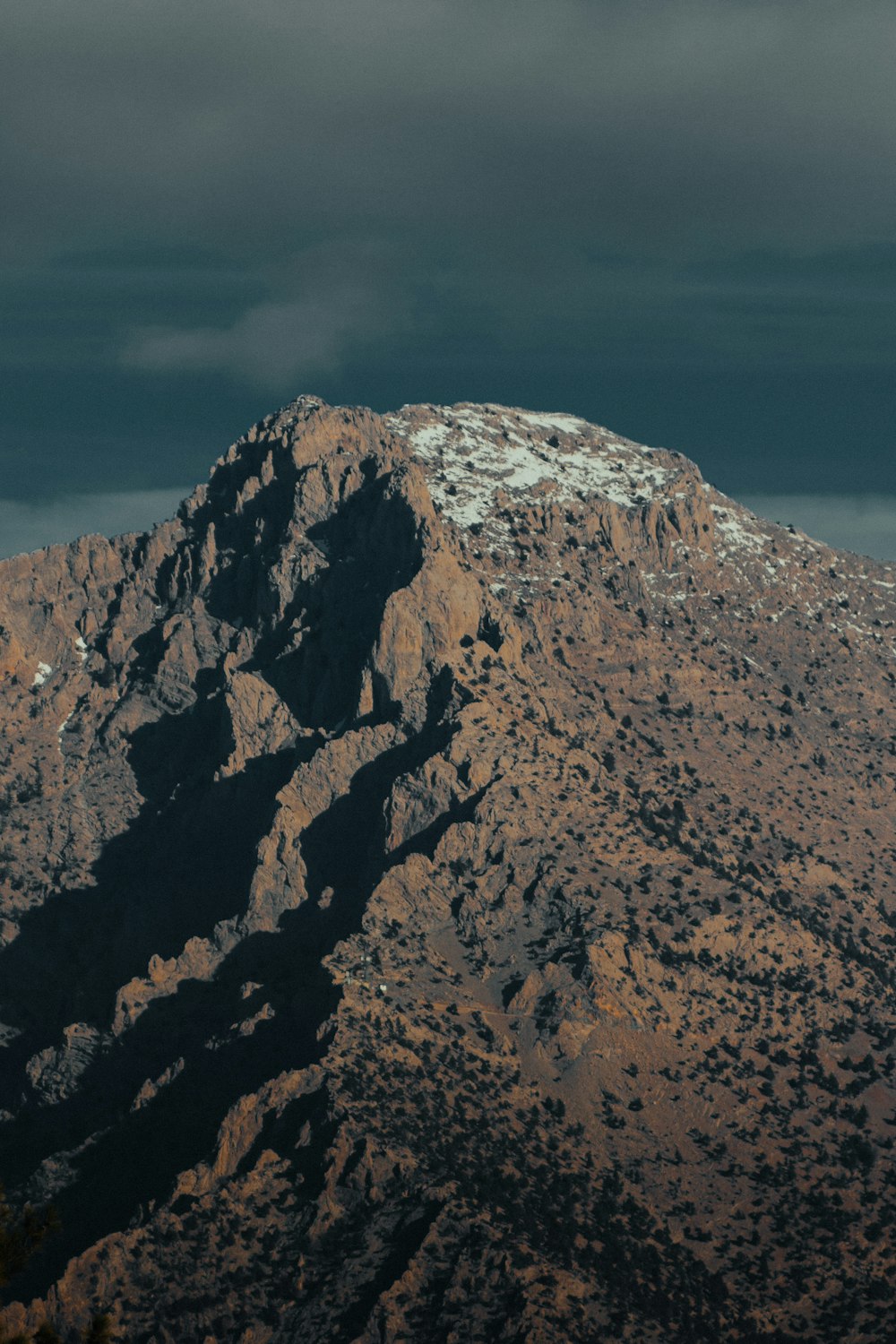 brown and gray rock formation