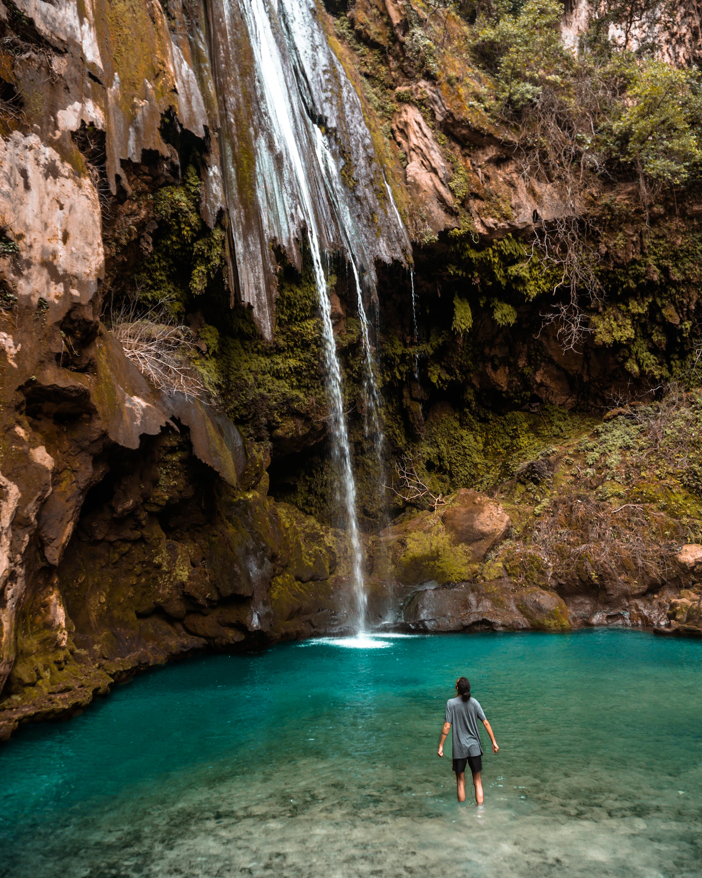 Akchour waterfall in northern Morocco