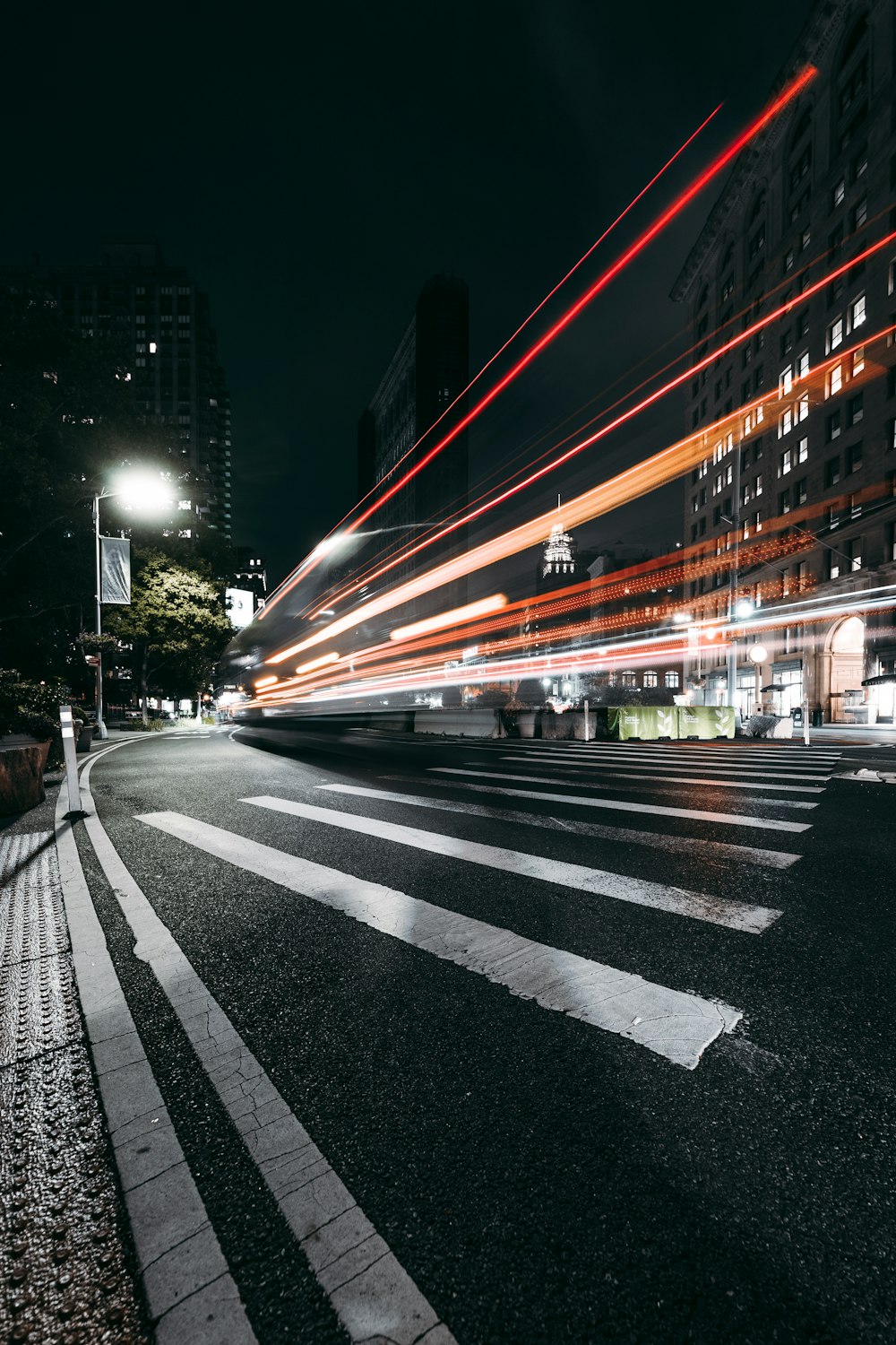 time lapse photography of cars on road during night time