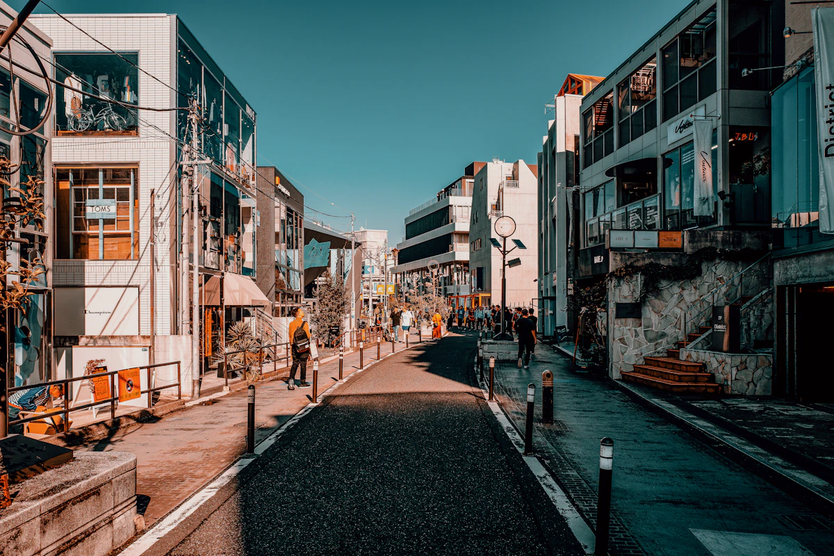 People walking through the streets of Tokyo