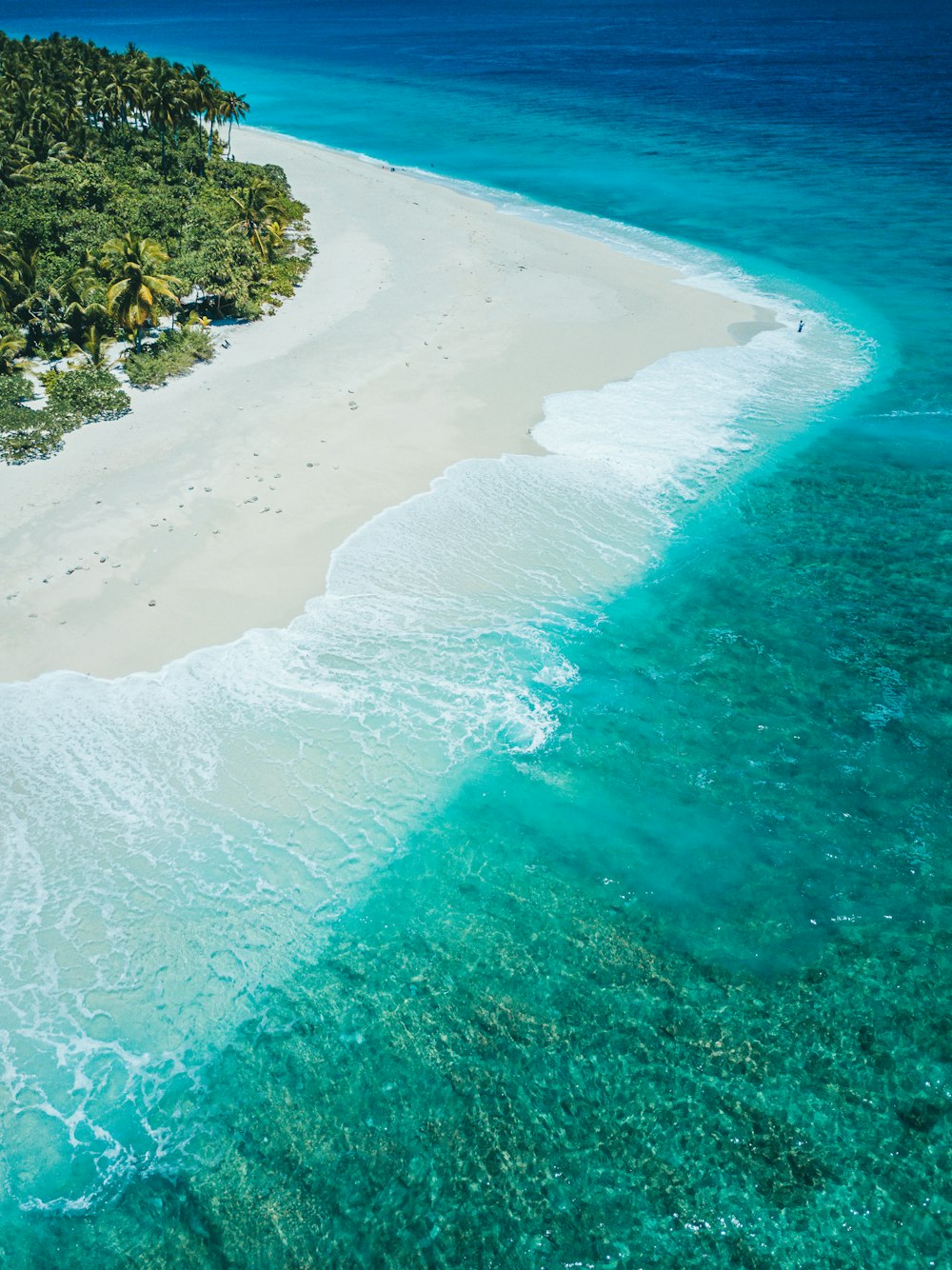 Vue aérienne de la plage pendant la journée