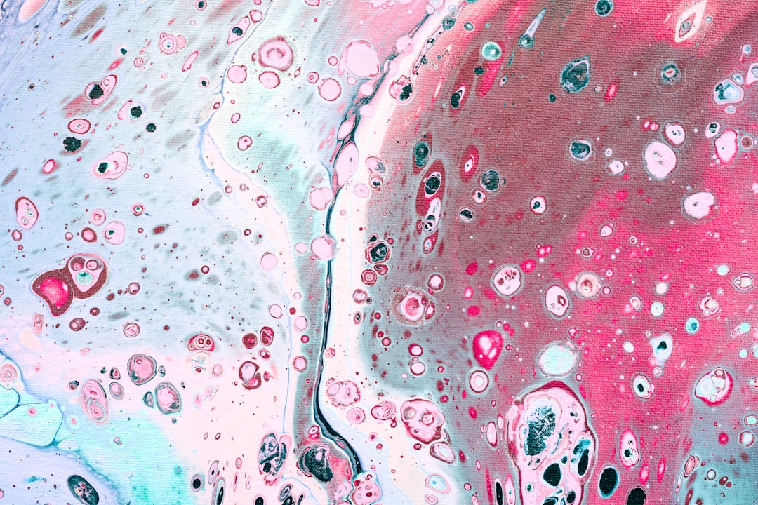 water droplets on red surface