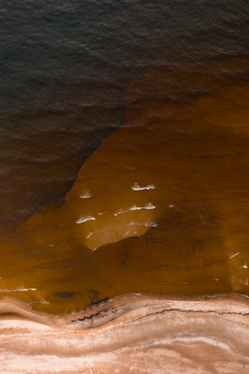 brown and white abstract painting