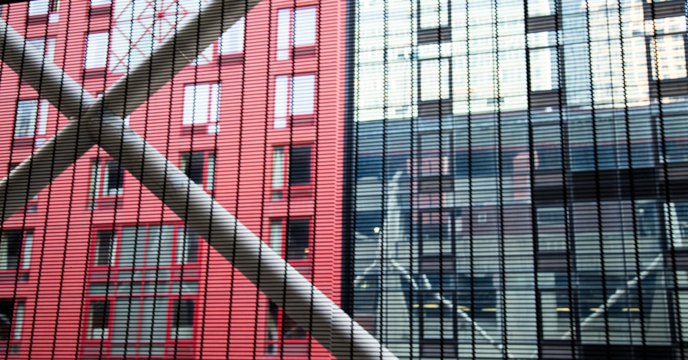 red and black concrete building