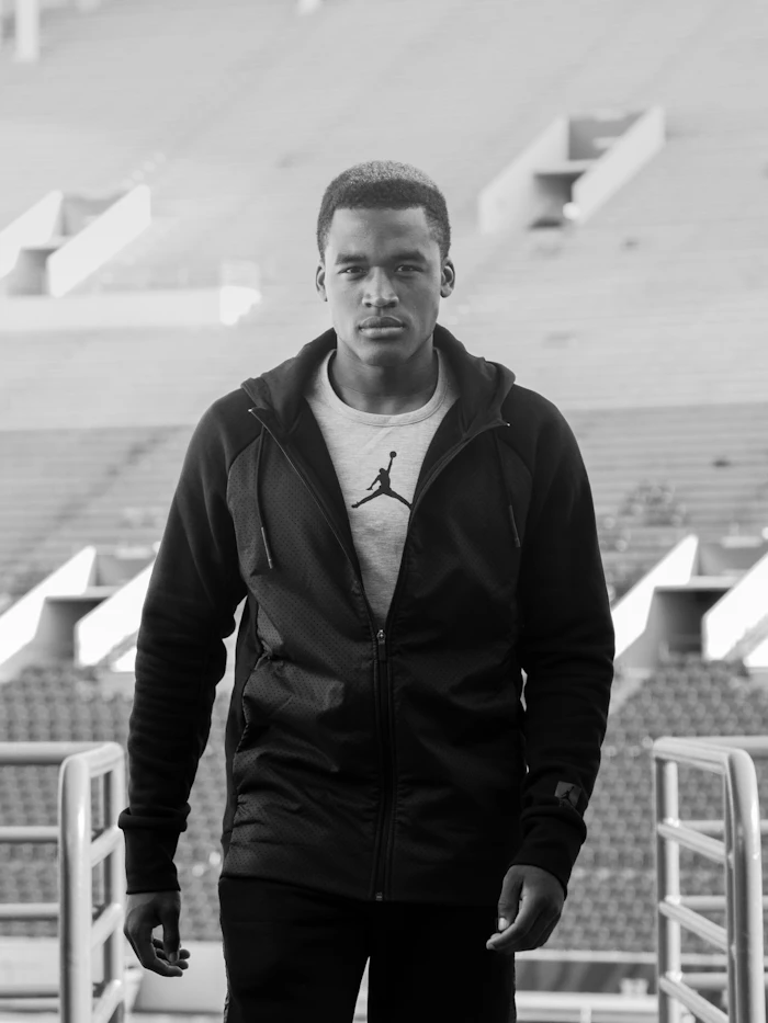 Player in training wear