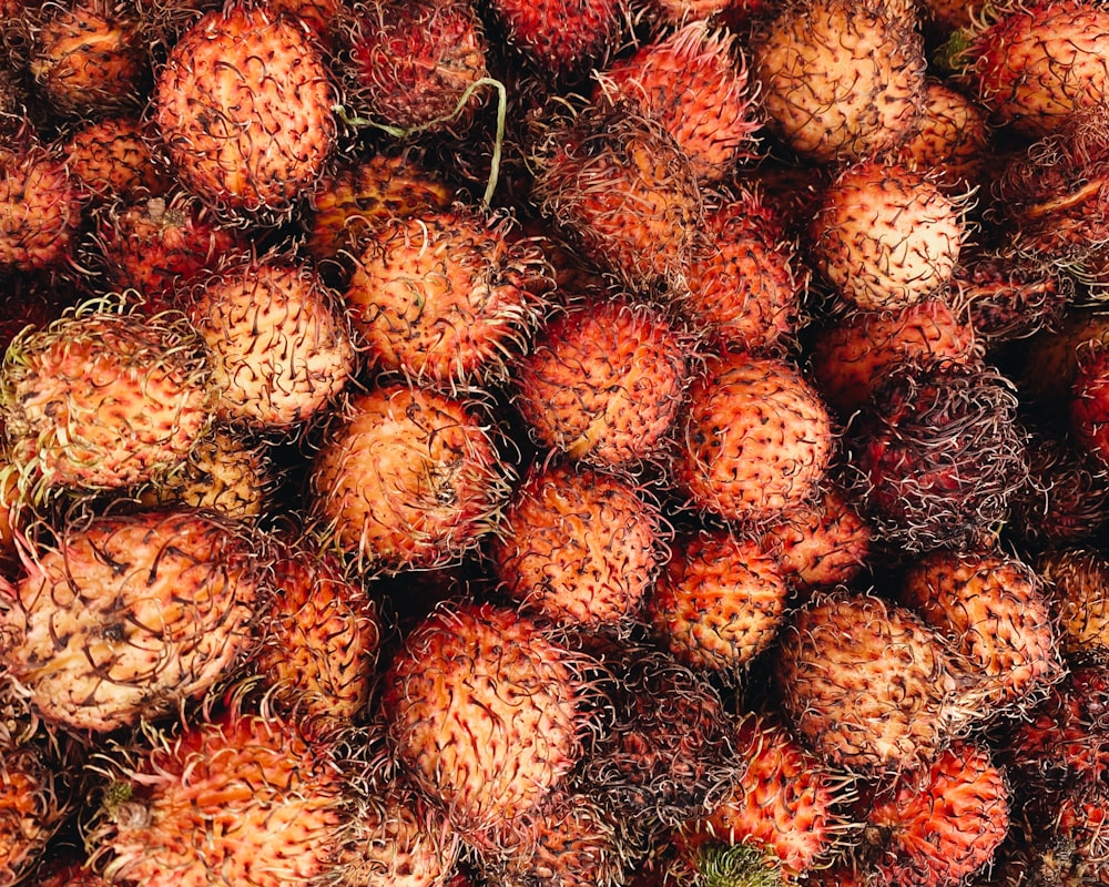 red and brown fruit lot
