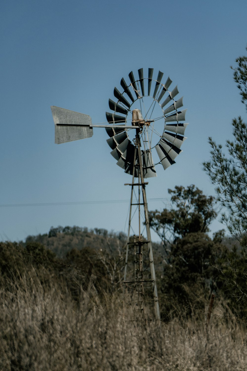 white and black windmill under blue sky during daytime