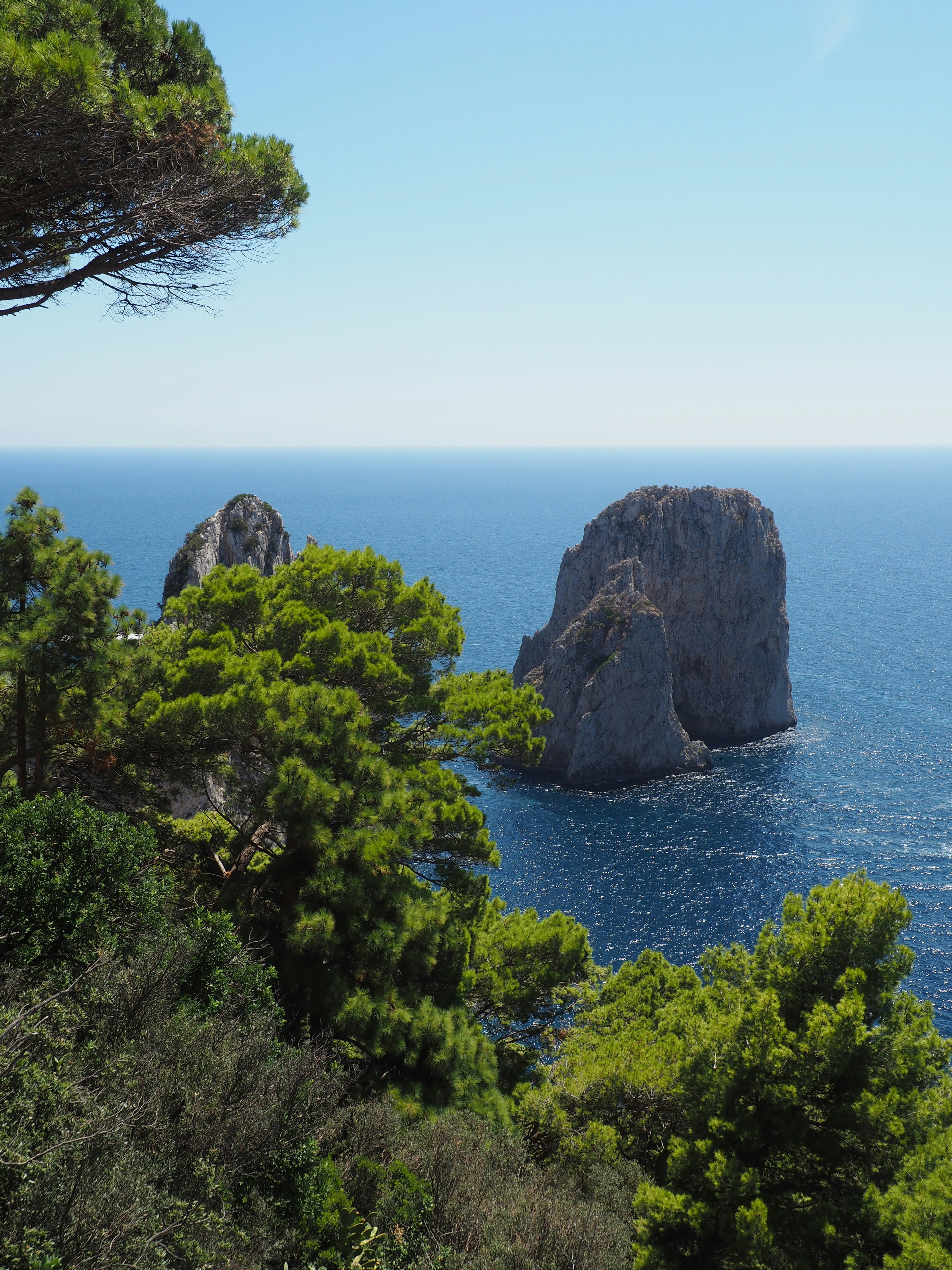 View of the Sea in Capri, Faraglioni - Aug 2020