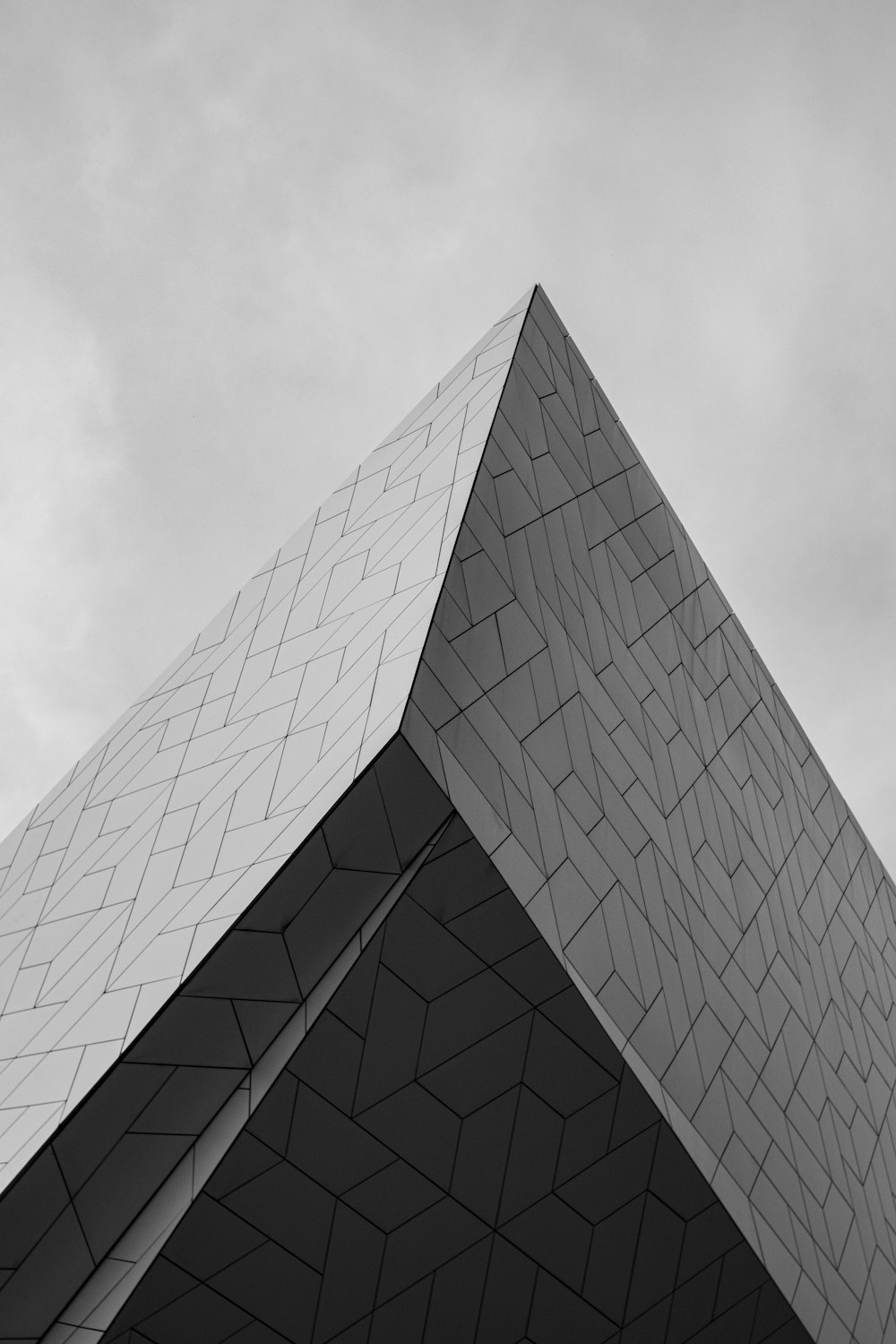 grayscale photo of concrete building