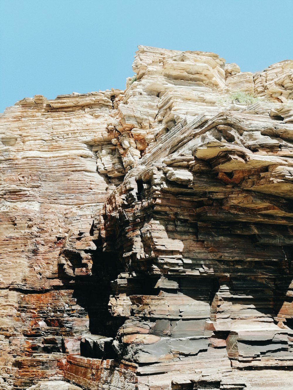 brown rock formation under blue sky during daytime