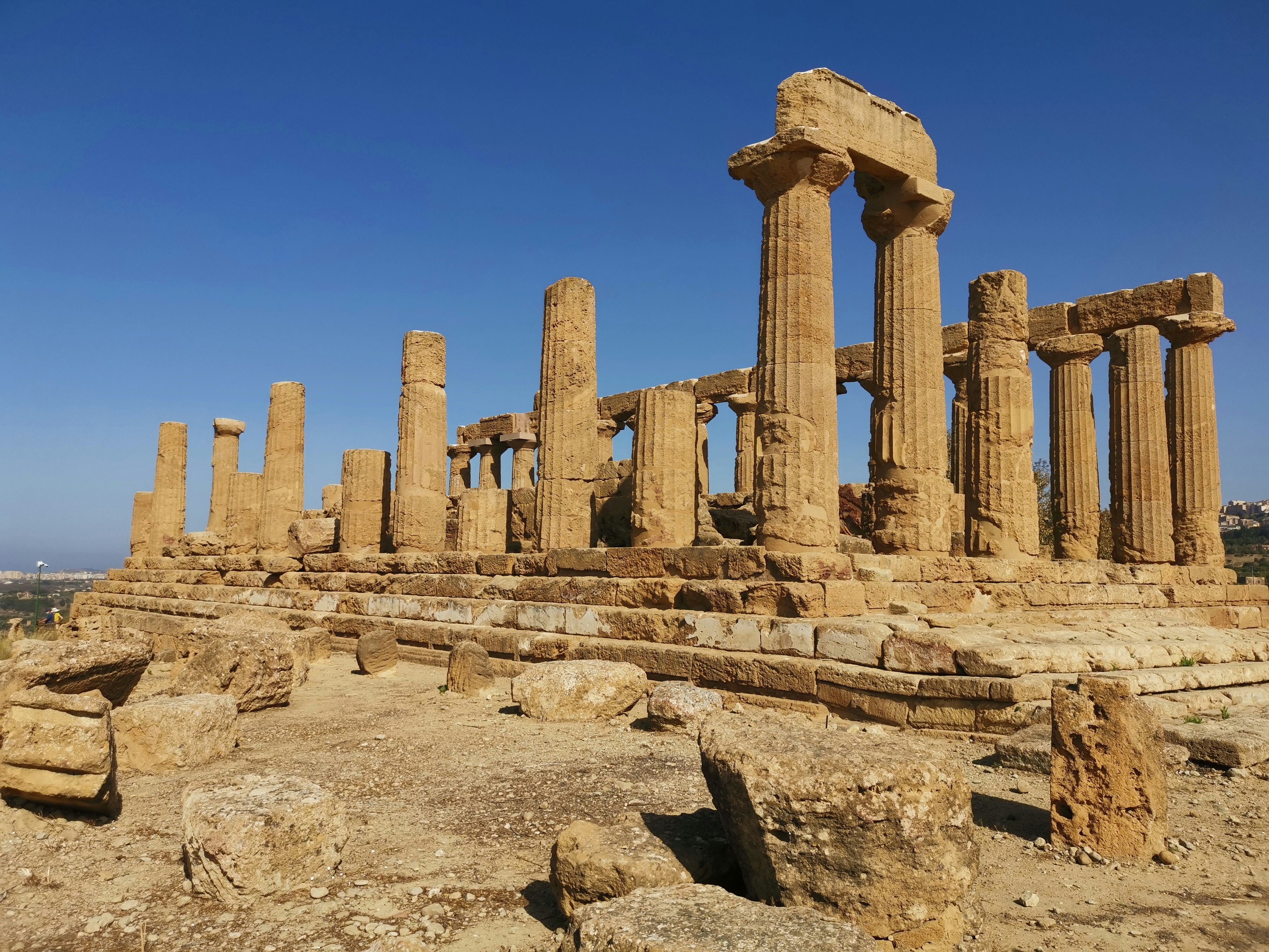 Valle dei templi, da vedere sul mare della Sicilia