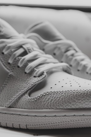 A detailed view of the breathable upper material of levitair footwear.