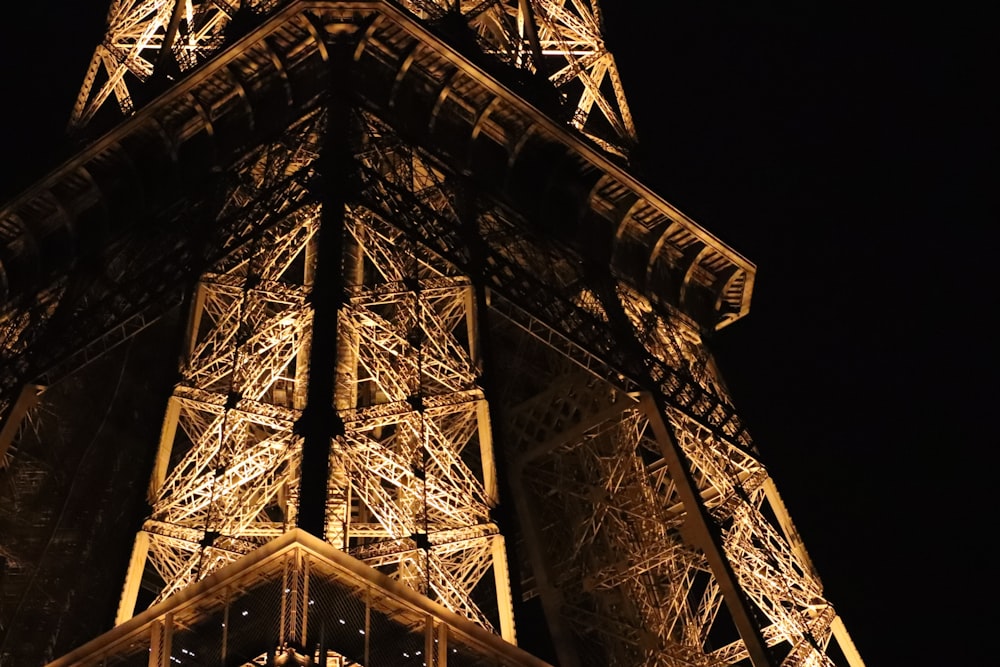 black and white eiffel tower