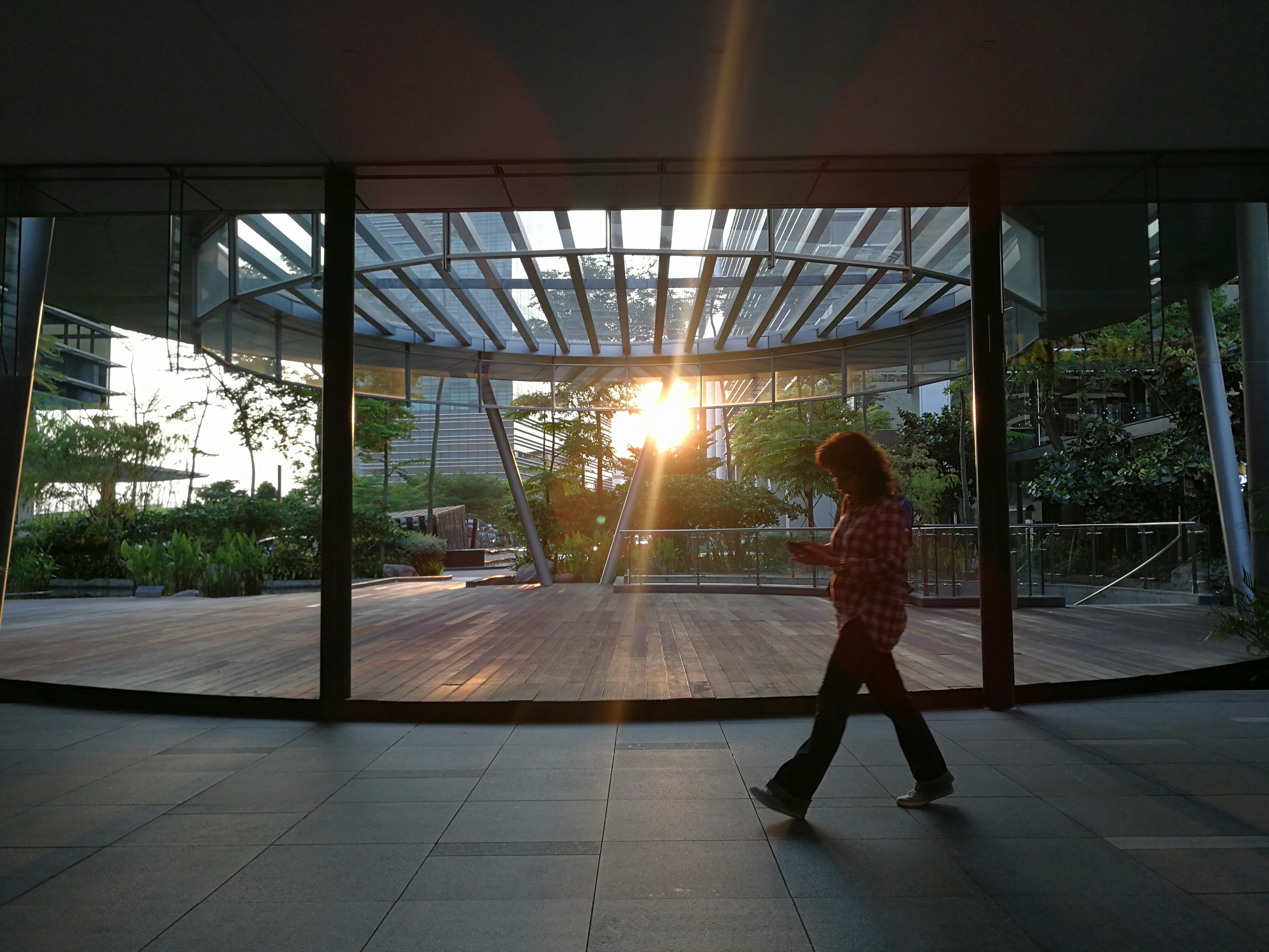 Person moving forward after closing a business